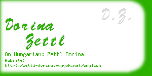 dorina zettl business card